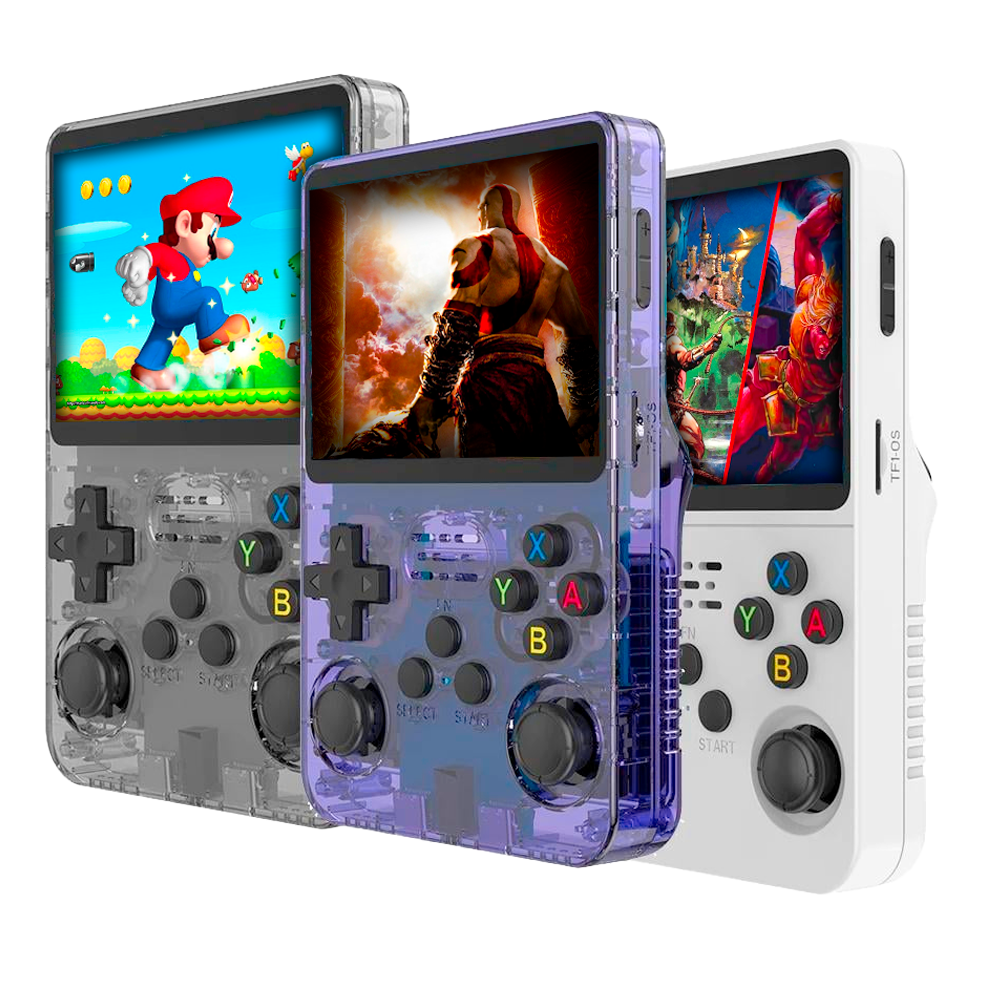 Consola retro portátil R36S con pantalla IPS de 3.5 pulgadas y ranura MicroSD