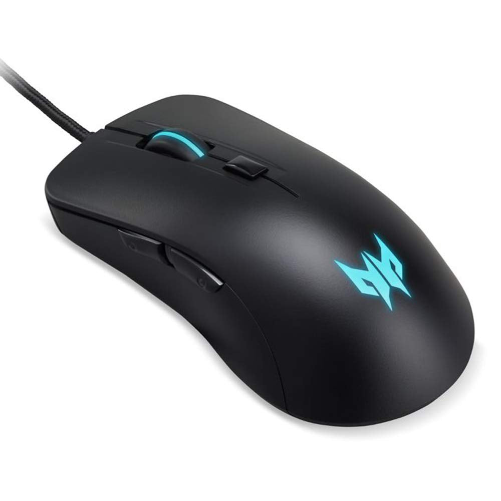 Mouse gamer Acer Cestus 310 PMW910 de lado con 4200 DPI y 6 botones USB