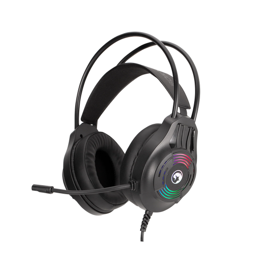 Auricular gamer MARVO H8326 Akari30 con retroiluminación RGB y micrófono omnidireccional