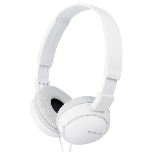 Auricular Sony MDR-ZX110 blanco, con cable, diseño plegable y sonido potente