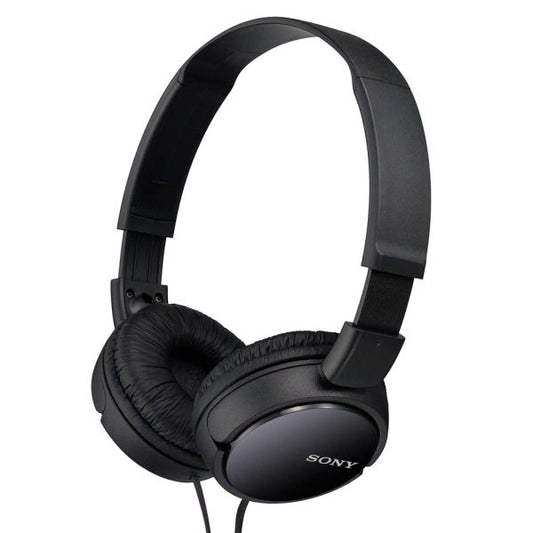 Auricular Sony MDR-ZX110 negro, con cable, diseño plegable y sonido potente