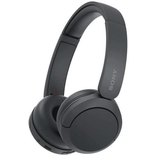 Auricular Sony WH-CH520 inalámbrico Bluetooth negro, con micrófono y batería de larga duración