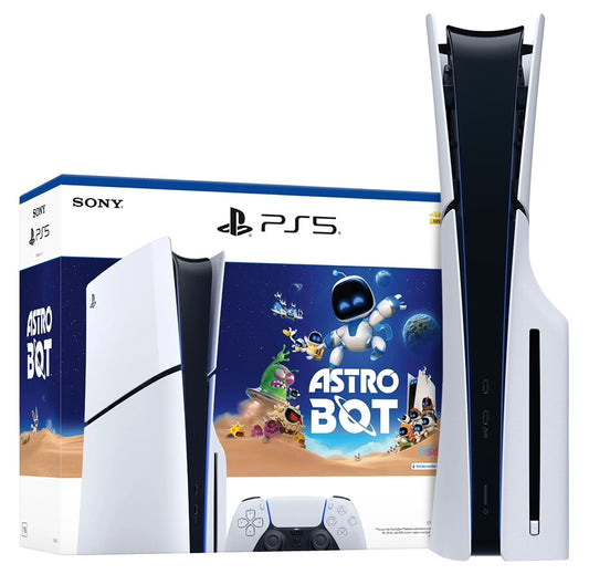 Consola PS5 Slim con lector 1TB + Astro Bot incluida, vista frontal