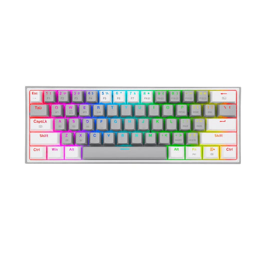 Teclado Redragon Fizz Pro K616 RGB mecánico wireless compacto 60% con retroiluminación y conexión Bluetooth